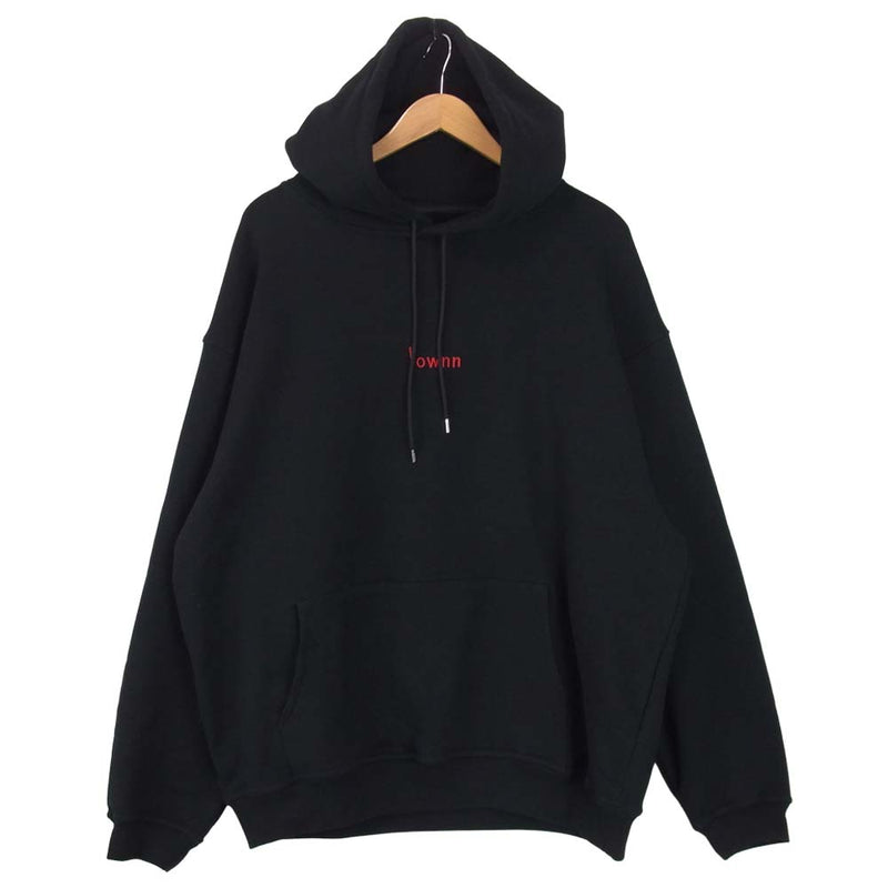 ローン signature hoodie シグネチャー フーディー ロゴ刺繍 プル オーバー  ブラック系 52【中古】