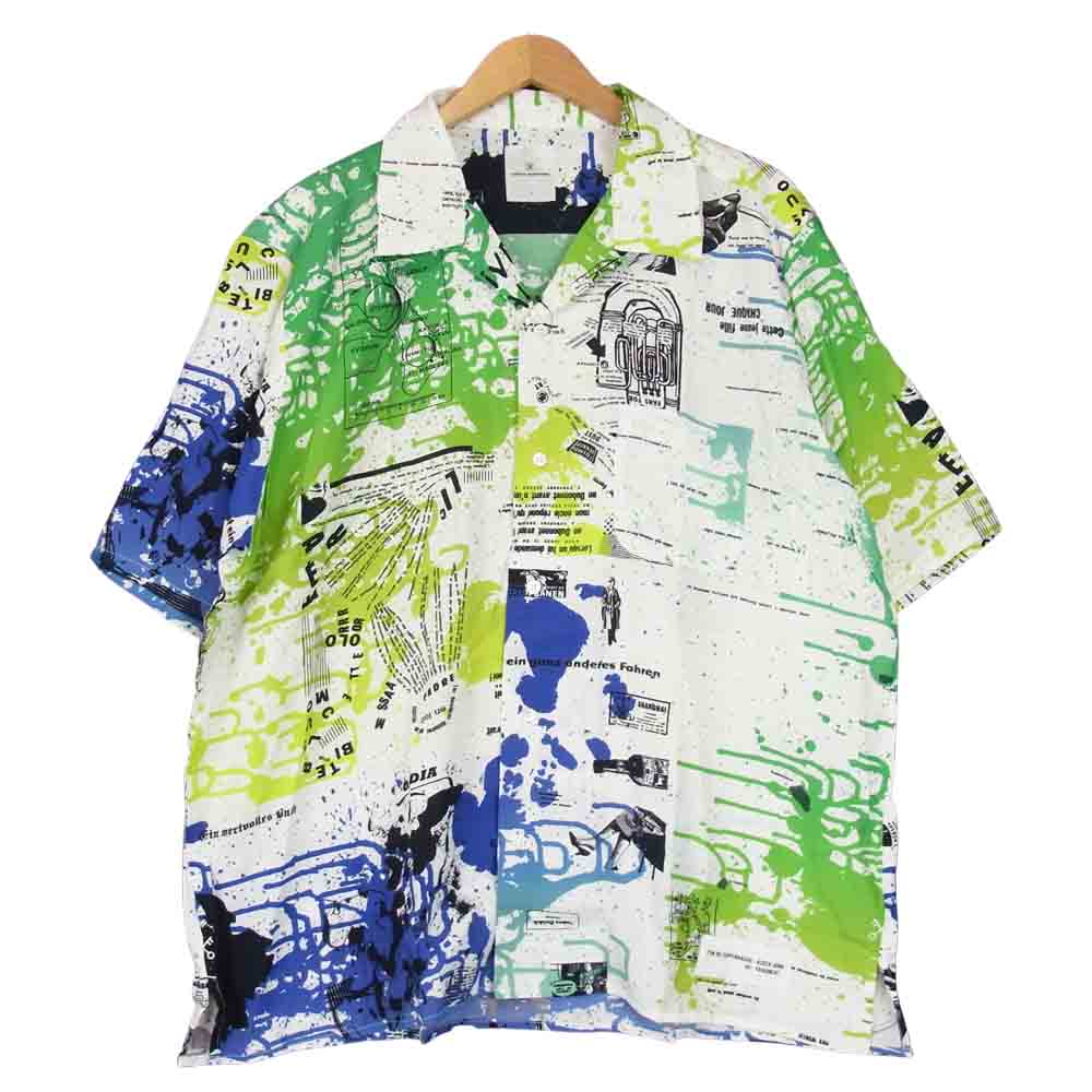 SOPH ソフ ue-210002 ASGER JORN FIN DE COPENHAGUE  BIG OPEN COLLAR SHIRT マルチカラー系 3【新古品】【未使用】【中古】