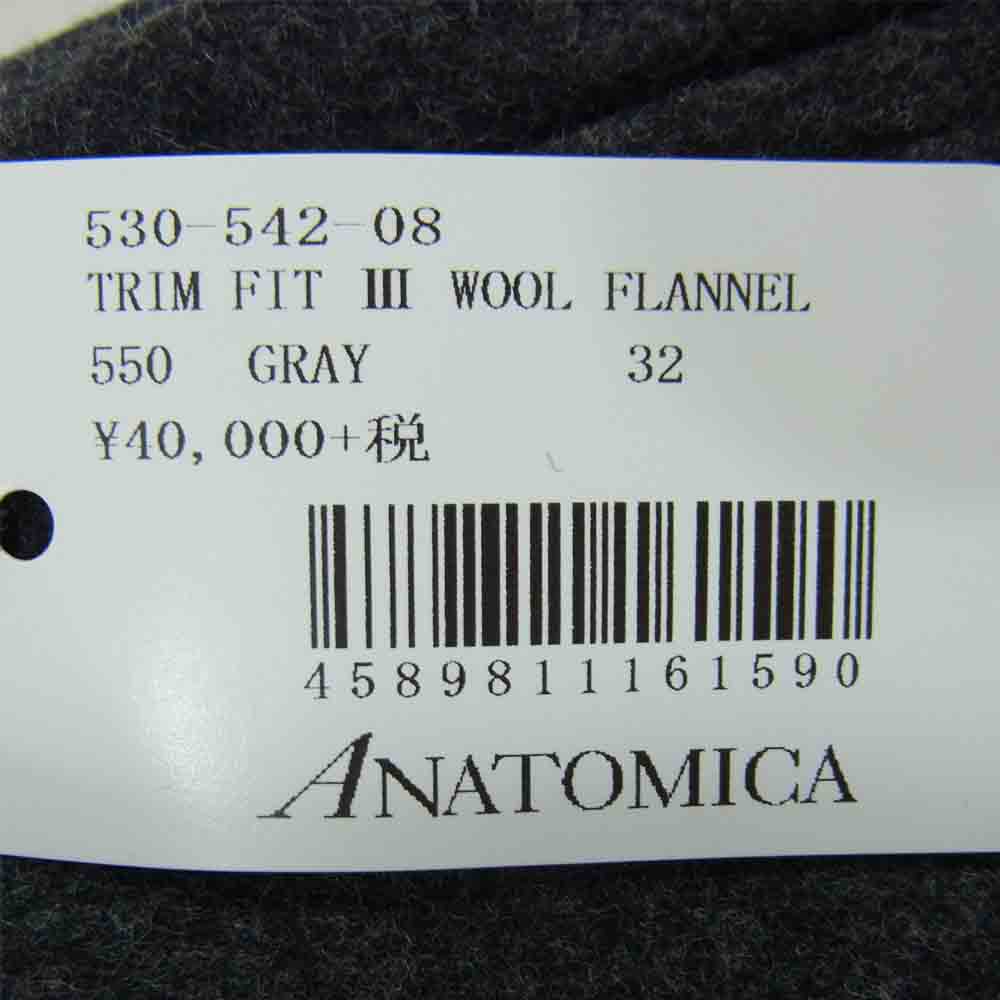 ANATOMICA アナトミカ 530－542ー08 TRIM FIT ⅲ WOOL FLANNEL トリム