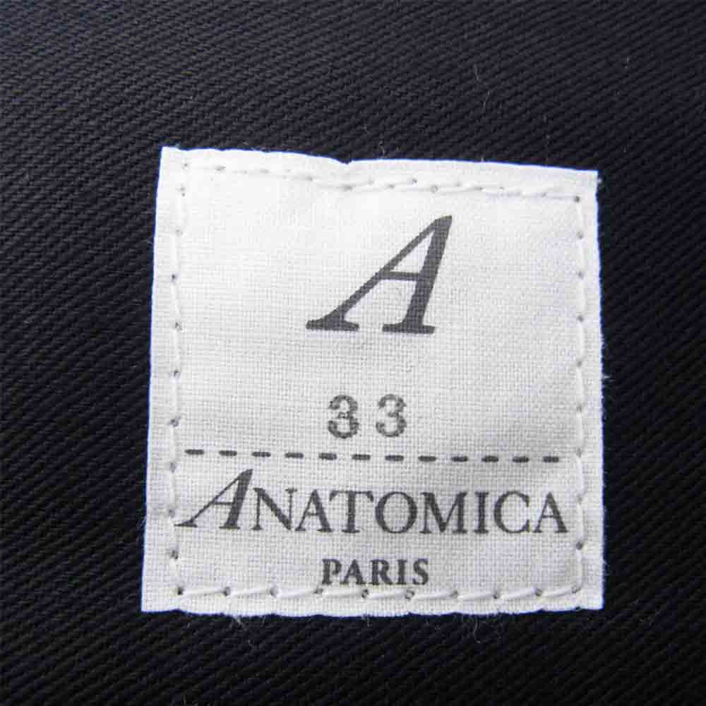 ANATOMICA アナトミカ 530－542ー08 TRIM FIT ⅲ WOOL FLANNEL トリム フィット ウール フランネル パンツ チャコール系 33【新古品】【未使用】【中古】