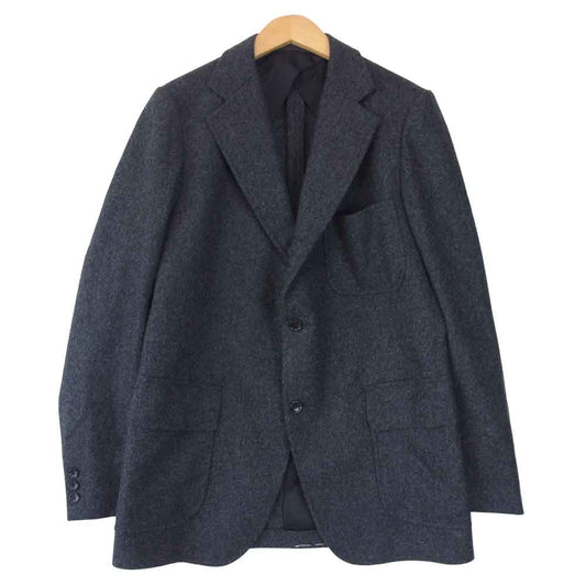 ANATOMICA アナトミカ UNIVERSITY JACKET WOOL FLANNAEL ウール フランネル テーラード ジャケット チャコール系 36【極上美品】【中古】