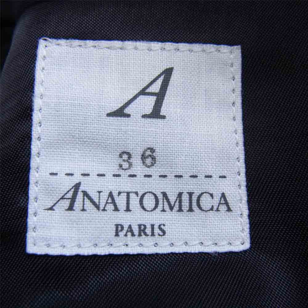 ANATOMICA アナトミカ UNIVERSITY JACKET WOOL FLANNAEL ウール フランネル テーラード ジャケット チャコール系 36【極上美品】【中古】