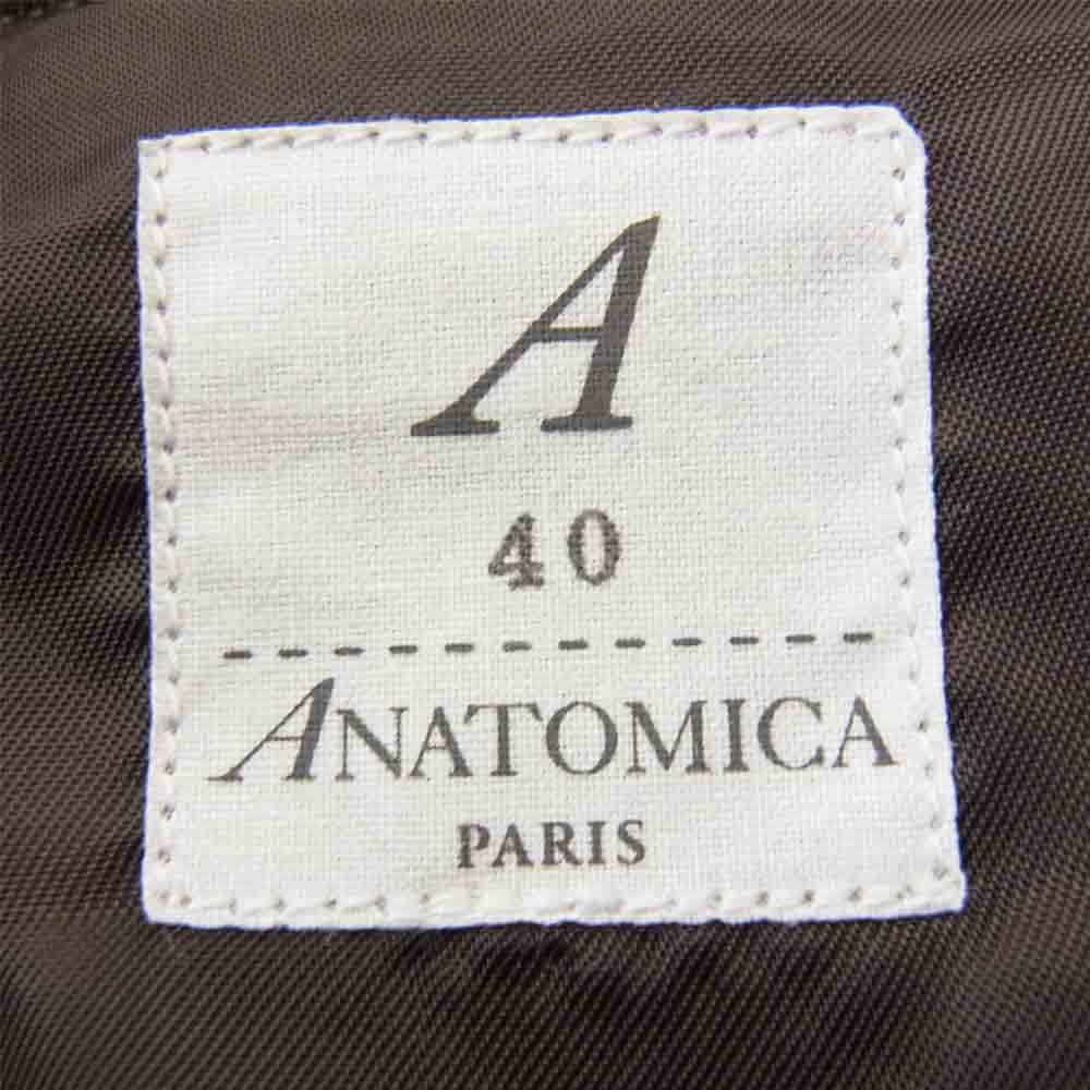ANATOMICA アナトミカ 530-552-09 LOAFER JACKET CHECK ローファー ジャケット ブラウン系 40【新古品】【未使用】【中古】