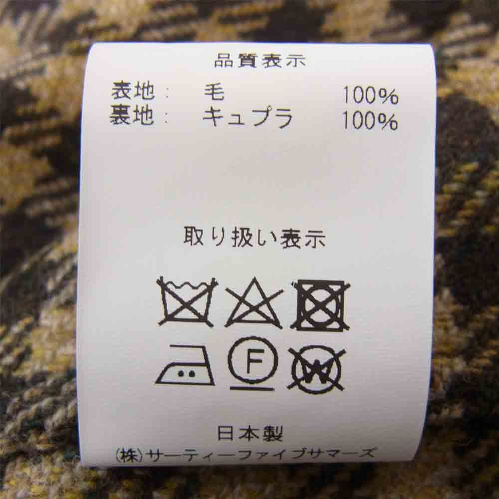 ANATOMICA アナトミカ 530-552-09 LOAFER JACKET CHECK ローファー ジャケット ブラウン系 40【新古品】【未使用】【中古】