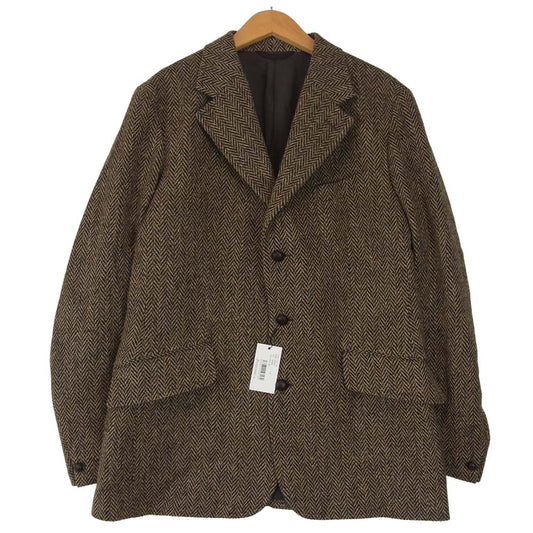 ANATOMICA アナトミカ 530-552-08 DUNN JACKET ヘリンボーン ウール ジャケット ブラウン系 42【新古品】【未使用】【中古】