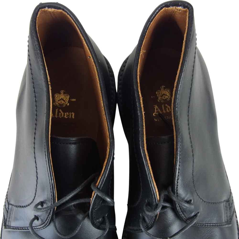 ALDEN オールデン N9702 CHUKKA BOOTS バリー ラスト クロムエクセル チャッカ ブーツ ブラック系 9【新古品】【未使用】【中古】