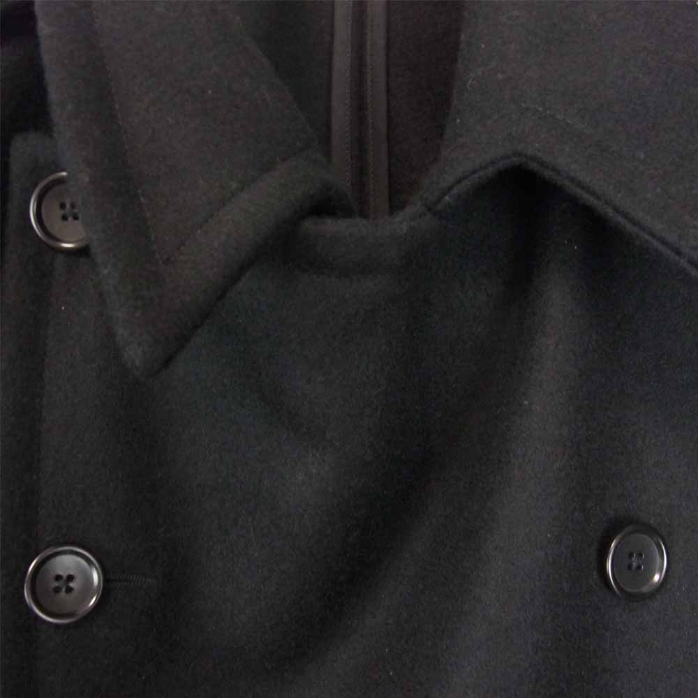 ANATOMICA アナトミカ CD LONG COAT WOOL MELTON メルトン ロング Pコート ブラック系 S【極上美品】【中古】