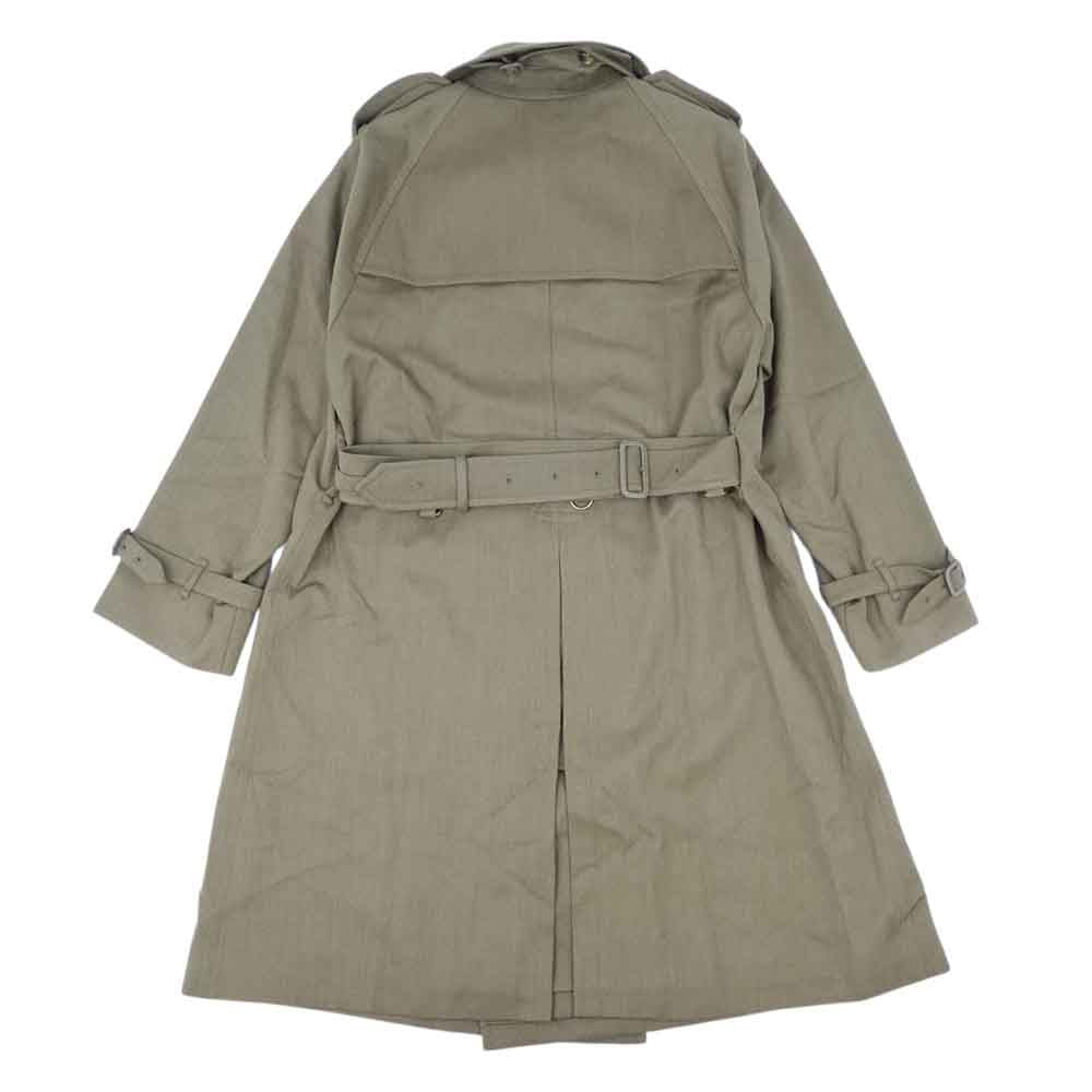 ANATOMICA アナトミカ 530－182－21 TRENCH COAT COVERT CLOTH クロス トレンチ コート カーキ系 46【新古品】【未使用】【中古】