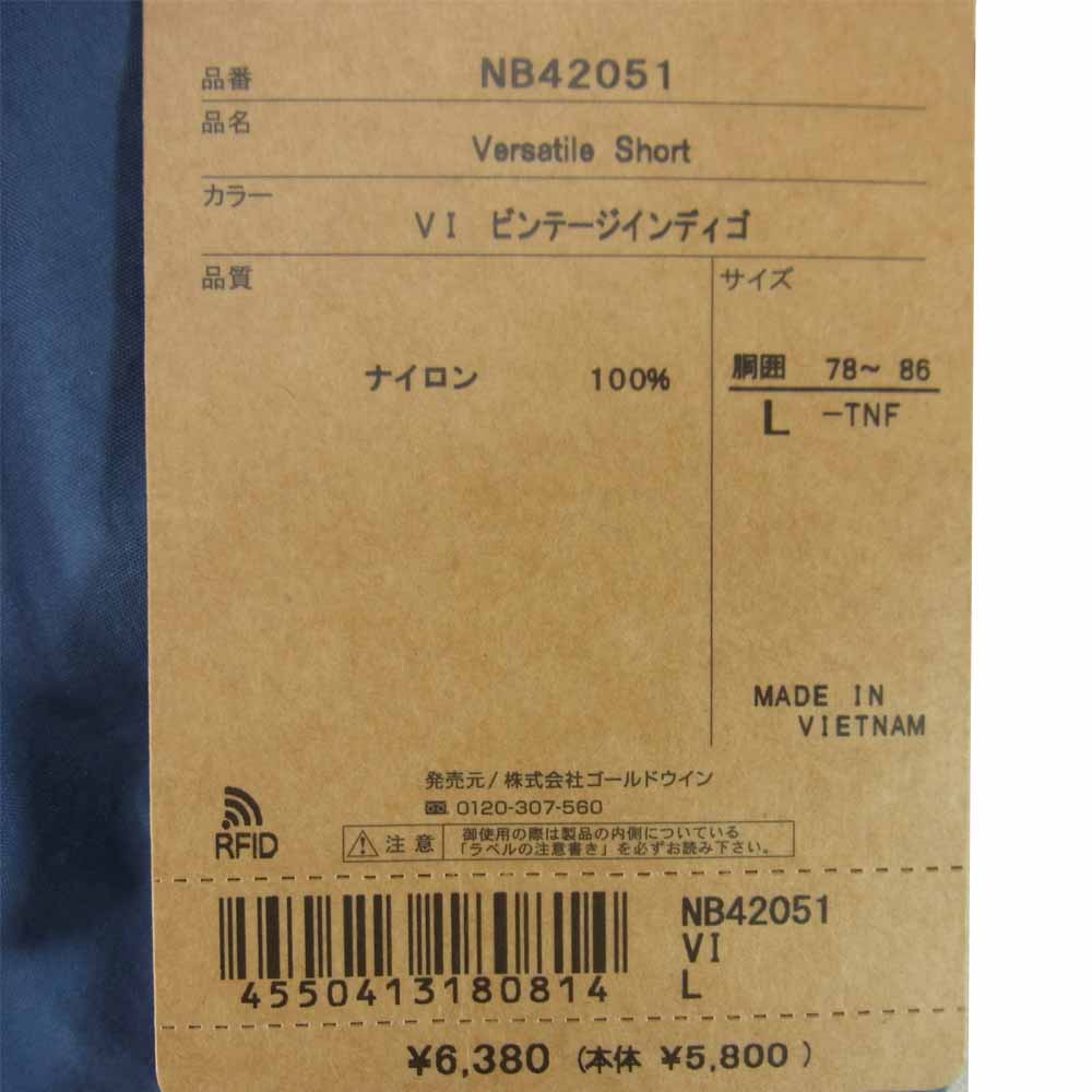 THE NORTH FACE ノースフェイス NB42051 国内正規品 VERSATILE SHORT バーサタイル ショーツ ナイロン ブルー系 L【新古品】【未使用】【中古】