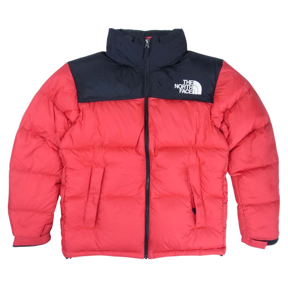 THE NORTH FACE ノースフェイス ND91841 国内正規品 ゴールドウィン Nuptse Jacket ヌプシ ジャケット レッド×ブラック系 S【美品】【中古】