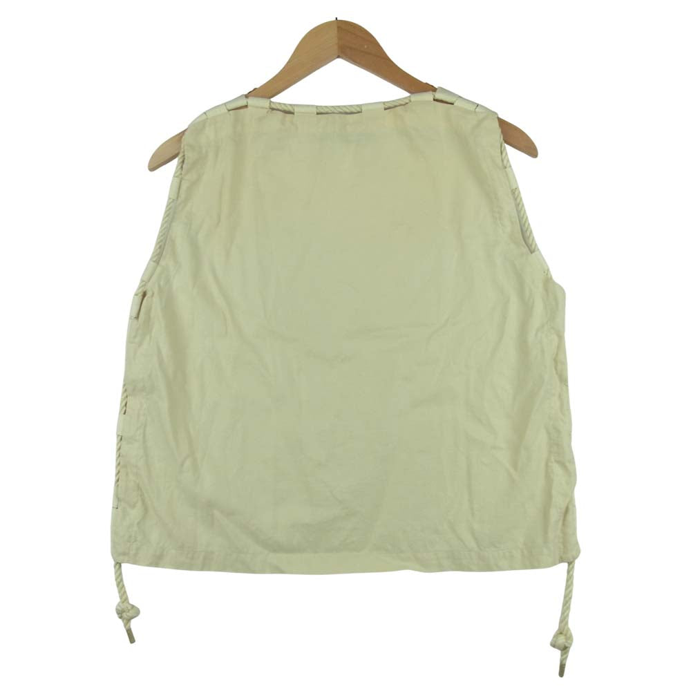 ISSEY MIYAKE イッセイミヤケ 21SS IM12FJ526 TEMPORARY ROOM ノースリーブ カットソー 日本製 ベージュ系 2【中古】