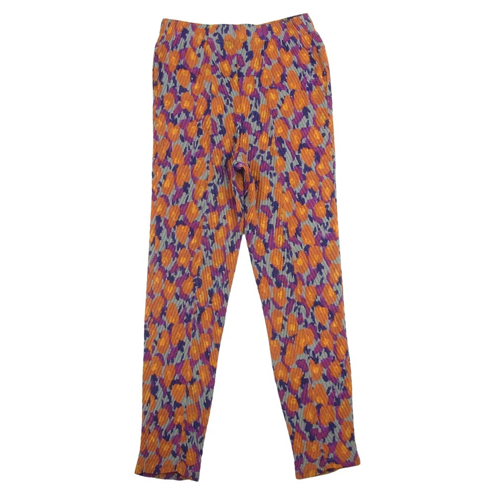 ISSEY MIYAKE イッセイミヤケ 21SS IM12FF620 FLOWER PLEATS PANTS フラワー プリーツ パンツ オレンジ系 グレー系 2【新古品】【未使用】【中古】