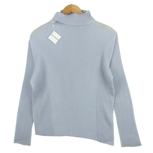 ISSEY MIYAKE イッセイミヤケ 20AW IM03-FJ152-80 MISTY PLEATS HIGH NECK TOP ミスティ プリーツ ハイネック カットソー パープル系 2【中古】