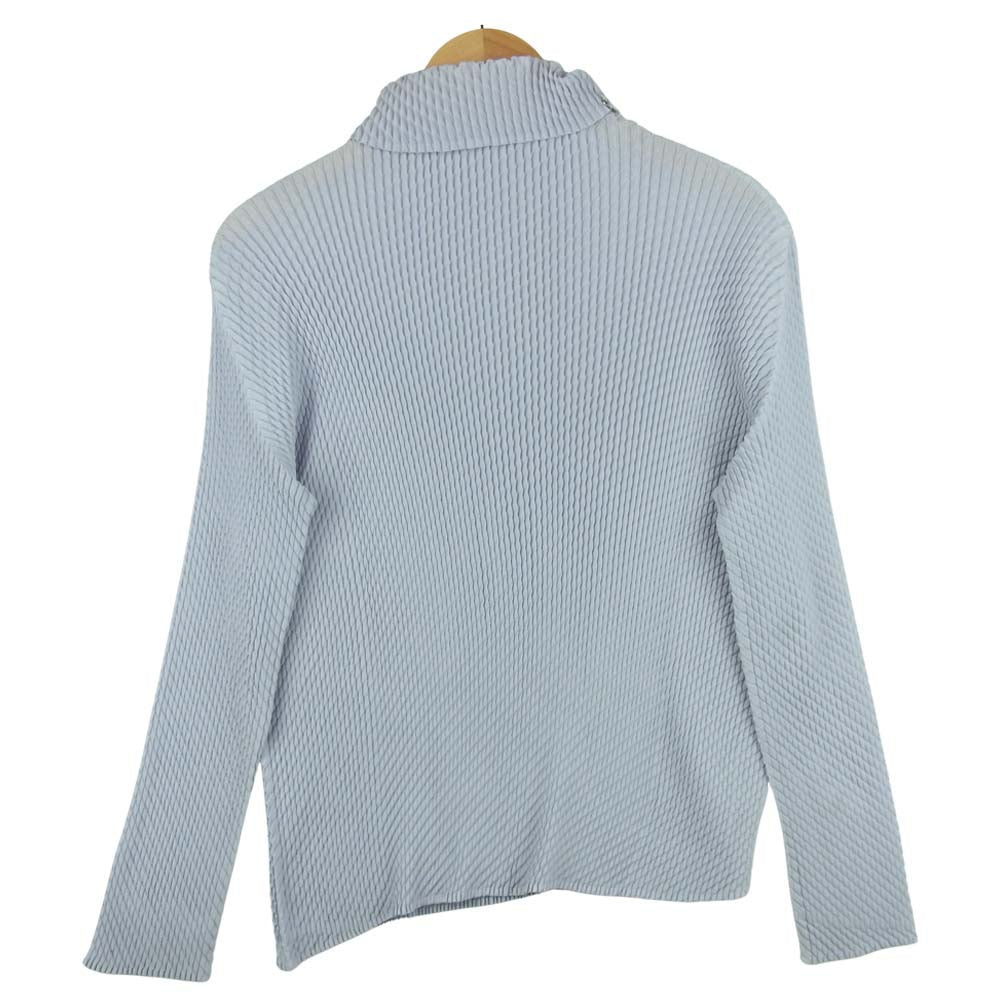 ISSEY MIYAKE イッセイミヤケ 20AW IM03-FJ152-80 MISTY PLEATS HIGH NECK TOP ミスティ プリーツ ハイネック カットソー パープル系 2【中古】