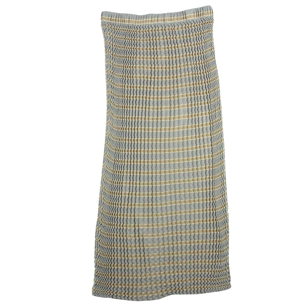 ISSEY MIYAKE イッセイミヤケ 21SS IM12-KG763-46 SPONGY STRIPE スポンジー ストライプ スカート グレー系 2【中古】