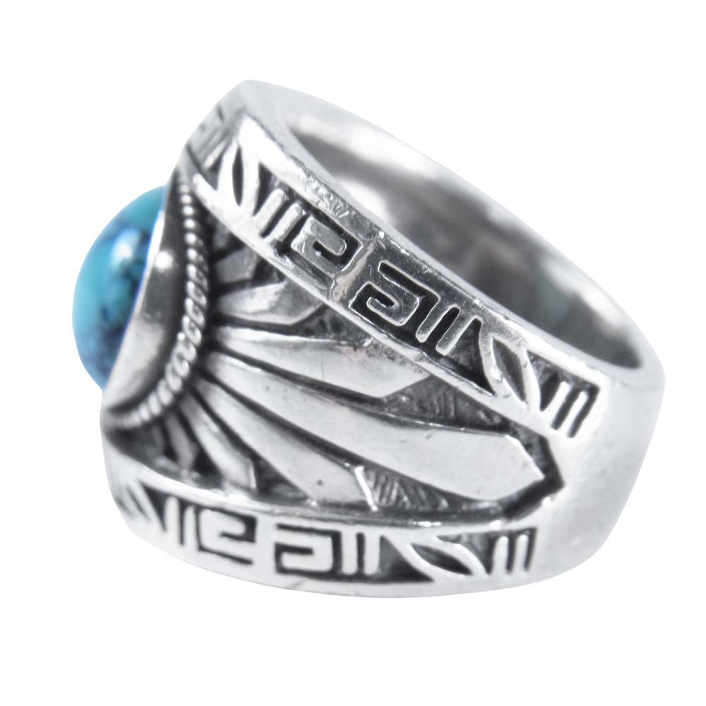 SAAD サード ターコイズ リング 指輪 925 ターコイズリング ネイティブ