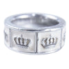Justin Davis ジャスティンデイビス SRJ272 PRIDE&JOY CROWN RING プライド＆ジョイ クラウン モチーフ リング シルバー系 9号程度【中古】