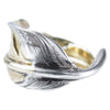 LARRY SMITH ラリースミス KAZEKIRI 18K RING カゼキリ フェザー リング シルバー×ゴールド系 13～14号程度【中古】