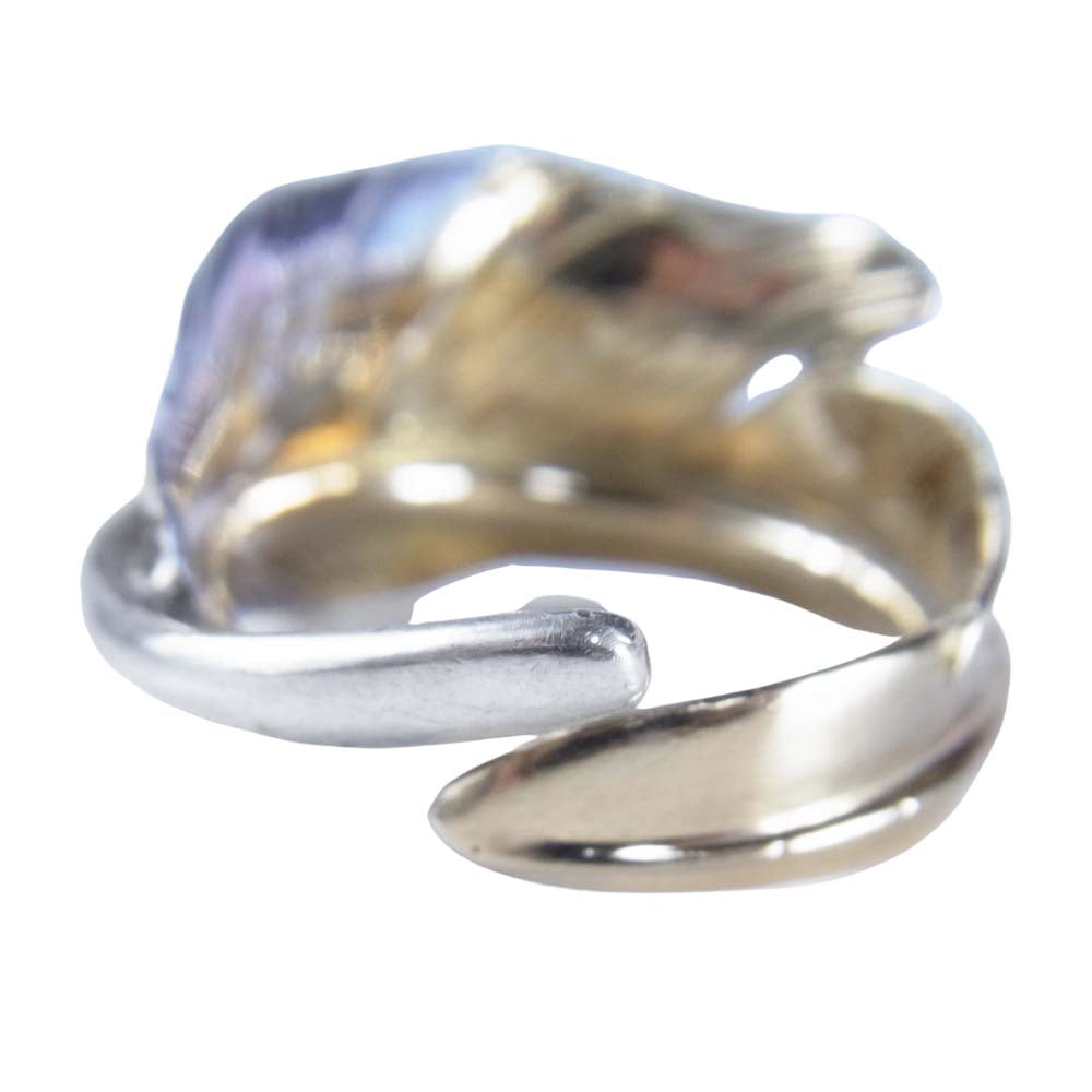 LARRY SMITH ラリースミス KAZEKIRI 18K RING カゼキリ フェザー リング シルバー×ゴールド系 13～14号程度【中古】