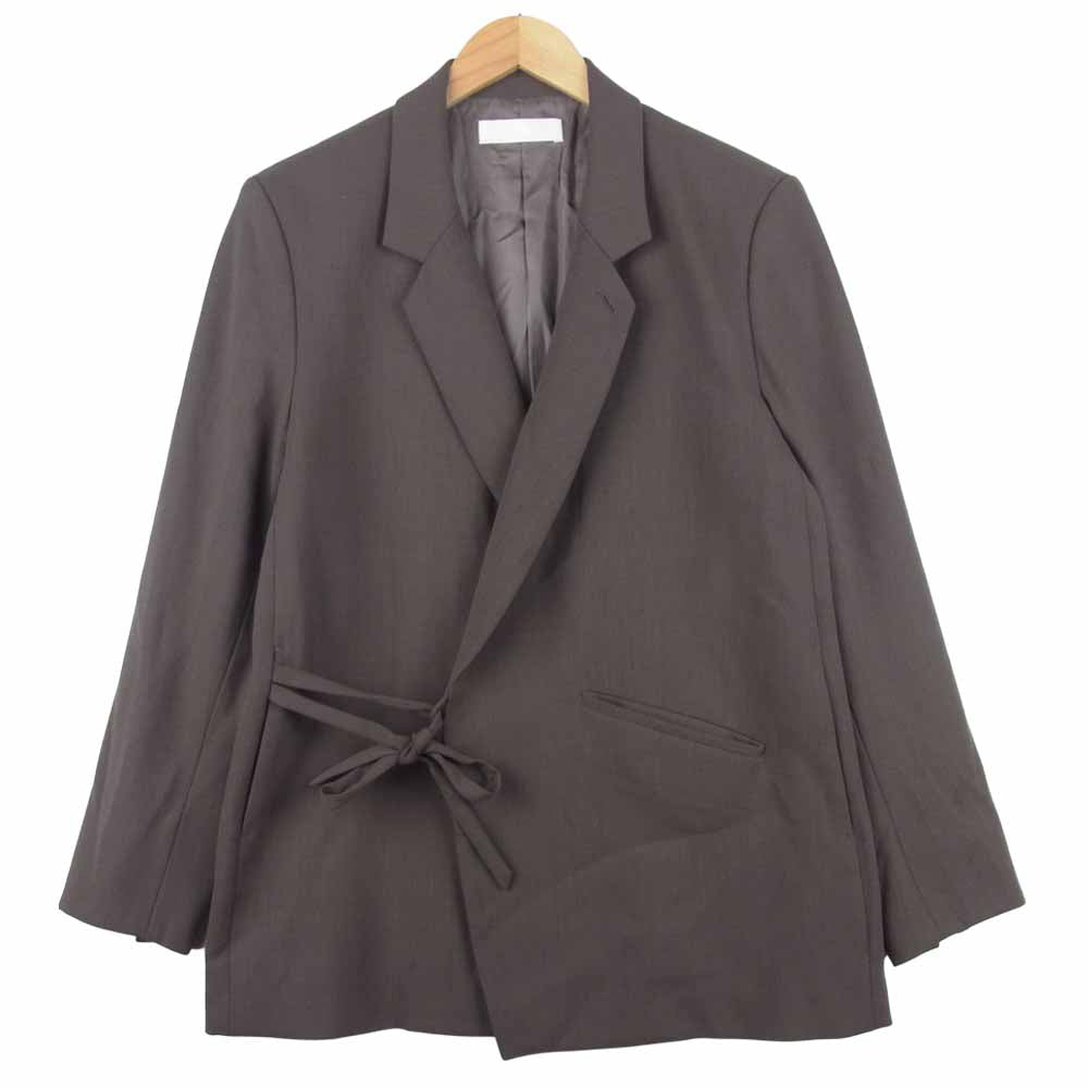 エトセンス E219-402 STRING TAILORED JACKET ストリング テーラード ジャケット グレイッシュブラウン系【中古】