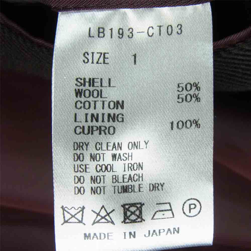 リトルビッグ LB193-CT03 Bal Collar Coat バルカラー コート ダークブラウン系 1【中古】
