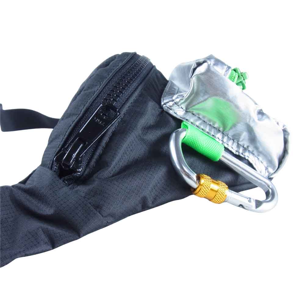 PORTER ポーター ×GOOD OL'  グッドオル 2TONE WESTBAG ウエストバッグ ポーチ ワンショルダー 黒×シルバー系【中古】