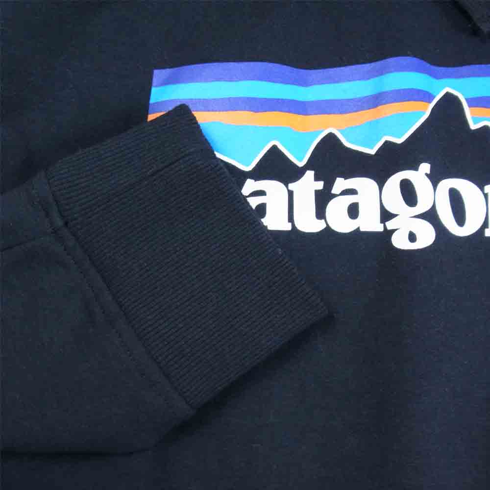 patagonia パタゴニア 19AW 39539 P-6 LOGO UPRISAL HOODY BLK BLACK ロゴ アップライザル フーディ ブラック系 M【中古】