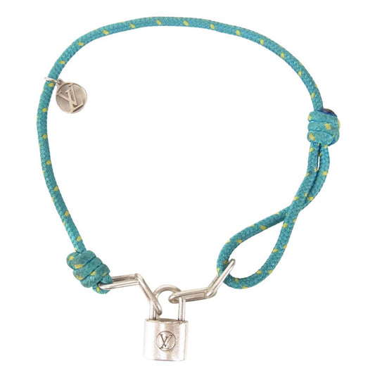 LOUIS VUITTON ルイ・ヴィトン Q95590 ブラスレ シルバー ロックイット シルバー系 エメラルドグリーン系【中古】