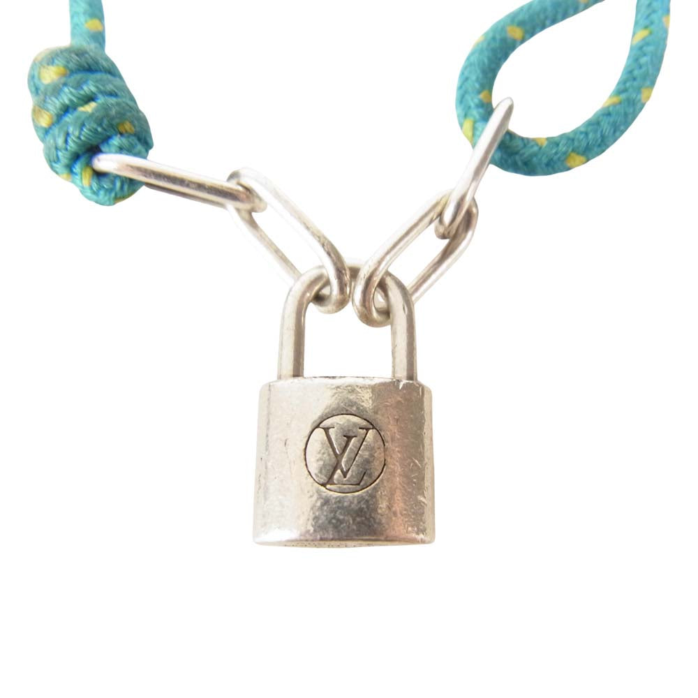 LOUIS VUITTON ルイ・ヴィトン Q95590 ブラスレ シルバー ロックイット シルバー系 エメラルドグリーン系【中古】