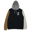 Supreme シュプリーム 19SS  S Logo Colorblocked Hooded Sweatshirt マルチカラー系 XL【中古】