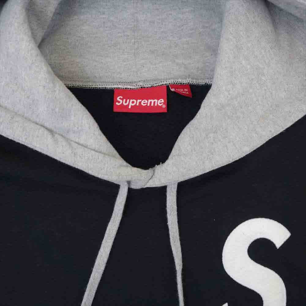 Supreme シュプリーム 19SS  S Logo Colorblocked Hooded Sweatshirt マルチカラー系 XL【中古】