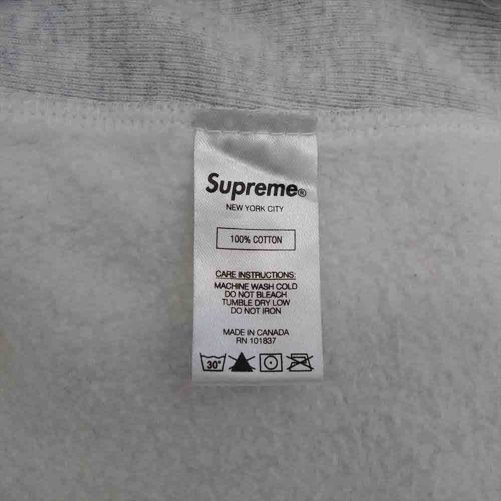 Supreme シュプリーム 18SS GONZ Logo Colorblocked Hooded Sweatshirt グレー系 L【中古】
