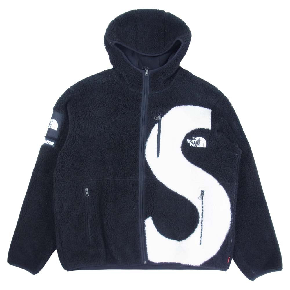 Supreme シュプリーム 20AW NT62004  THE NORTH FACE S Logo Hooded Fleece Jacket ノースフェイス フーデッド ブラック系 L【美品】【中古】
