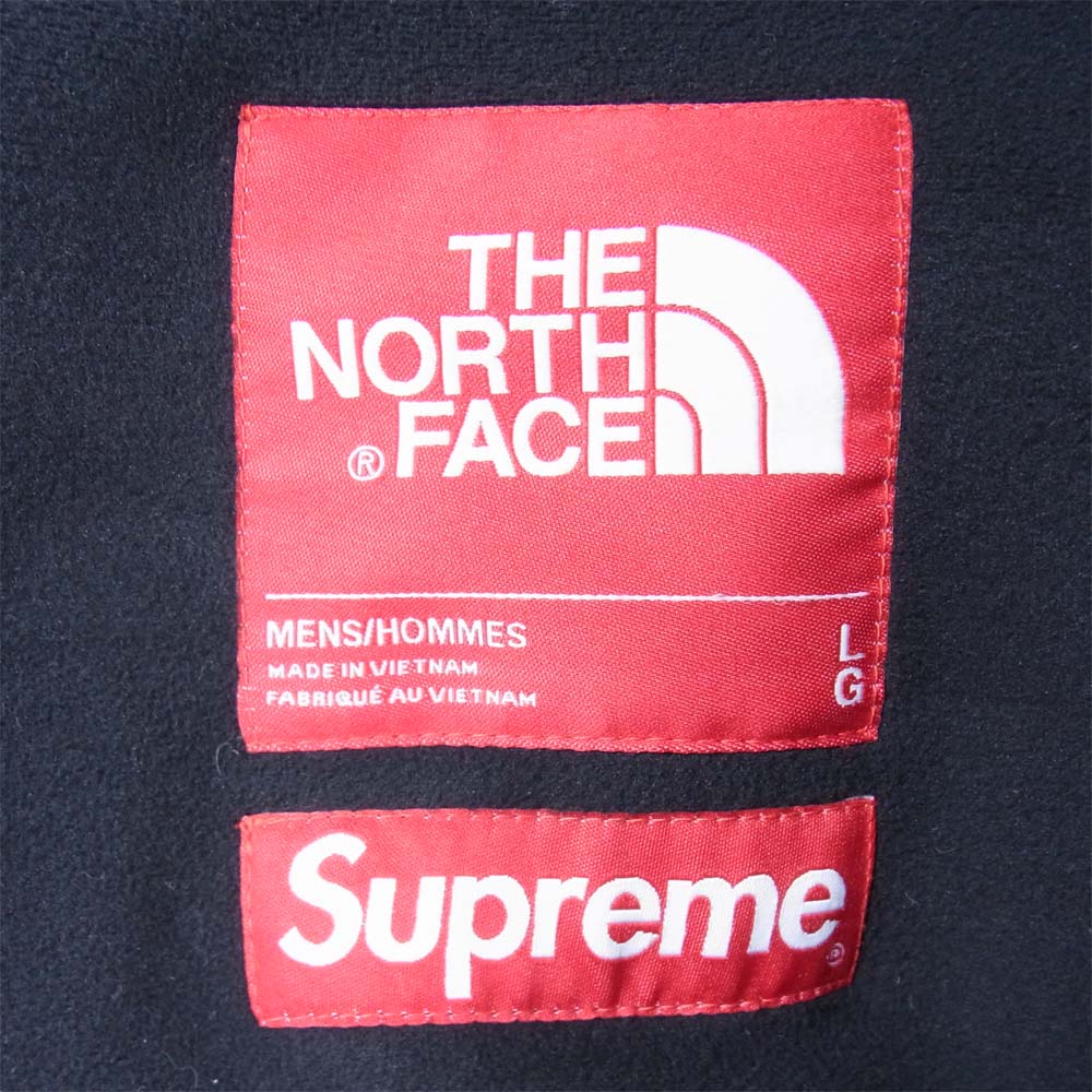 Supreme シュプリーム 20AW NT62004  THE NORTH FACE S Logo Hooded Fleece Jacket ノースフェイス フーデッド ブラック系 L【美品】【中古】
