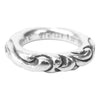 CHROME HEARTS クロムハーツ（原本無） SCRL BAND RING スクロール バンド リング シルバー系 9号程度【中古】
