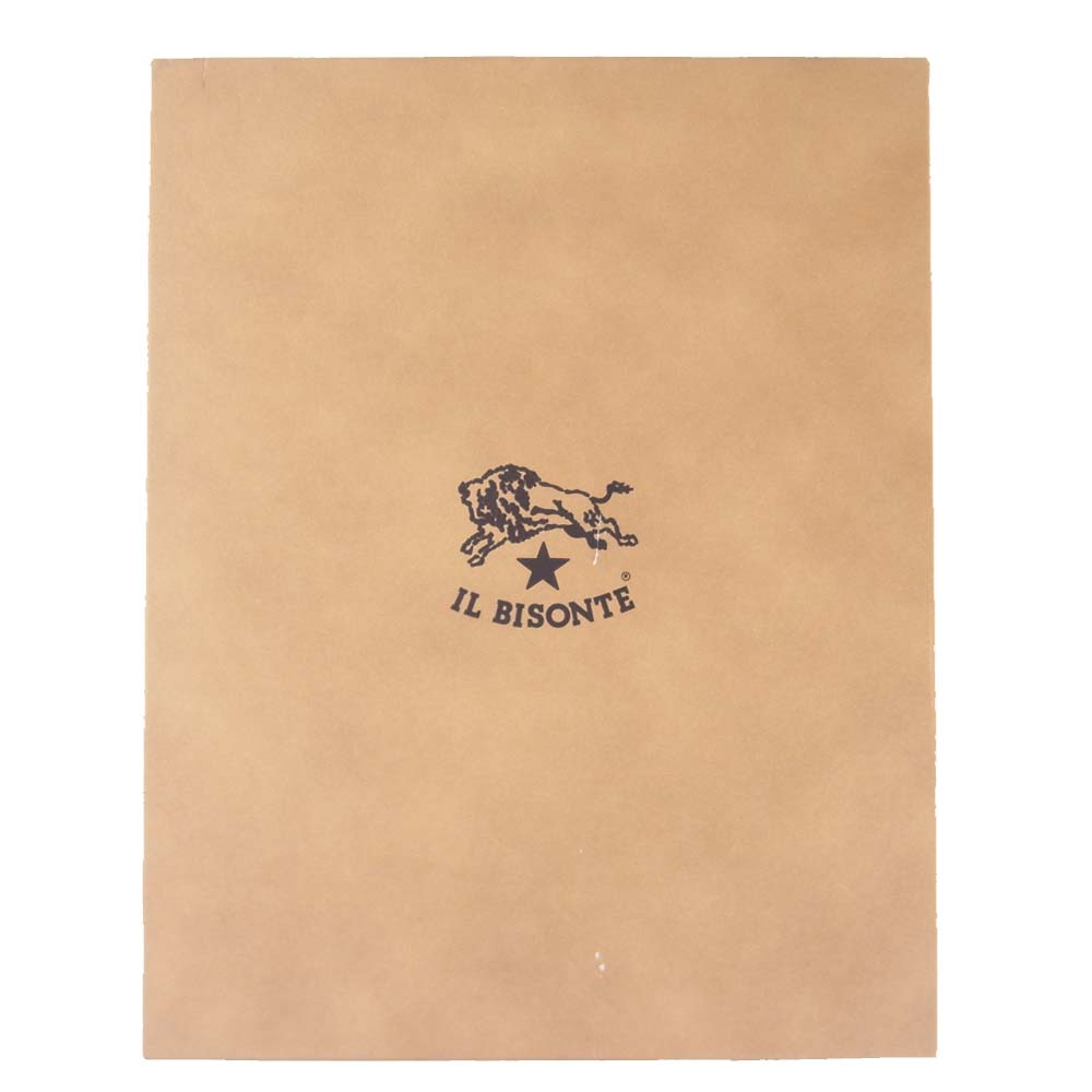 IL BISONTE イルビゾンテ 6穴 レザー システム 手帳 カバー イタリア製 ライトブラウン系【中古】
