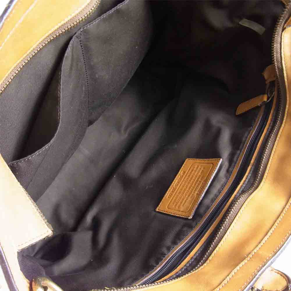 【美品】COACH 本革ブラウントートバッグ D1369-70600 COACH コーチ D1369-70600 ブリーカー レザー トート バッグ トート