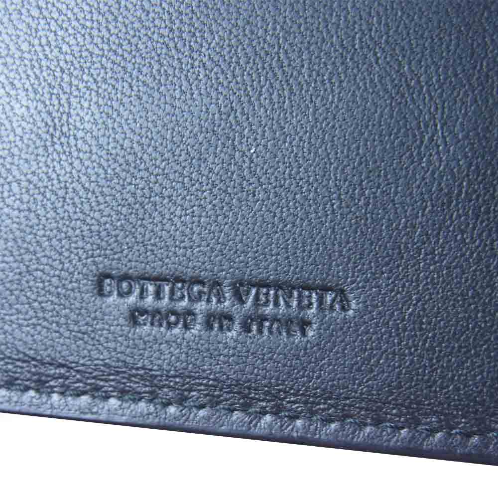 BOTTEGAVENETA ボッテガヴェネタ イントレチャート マネークリップ ウォレット ブラック系【中古】