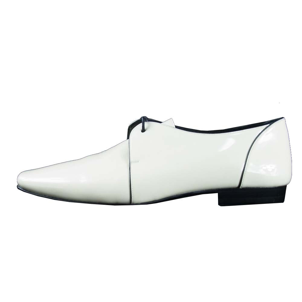 SAINT LAURENT サンローラン 20AW 581737 1LA00 2035 YVES 15 DERBY Patent Shoes パテントシューズ エナメル シューズ オフホワイト系【新古品】【未使用】【中古】