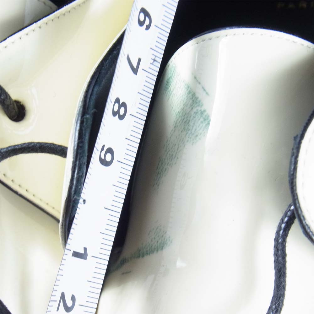 SAINT LAURENT サンローラン 20AW 581737 1LA00 2035 YVES 15 DERBY Patent Shoes パテントシューズ エナメル シューズ オフホワイト系【新古品】【未使用】【中古】