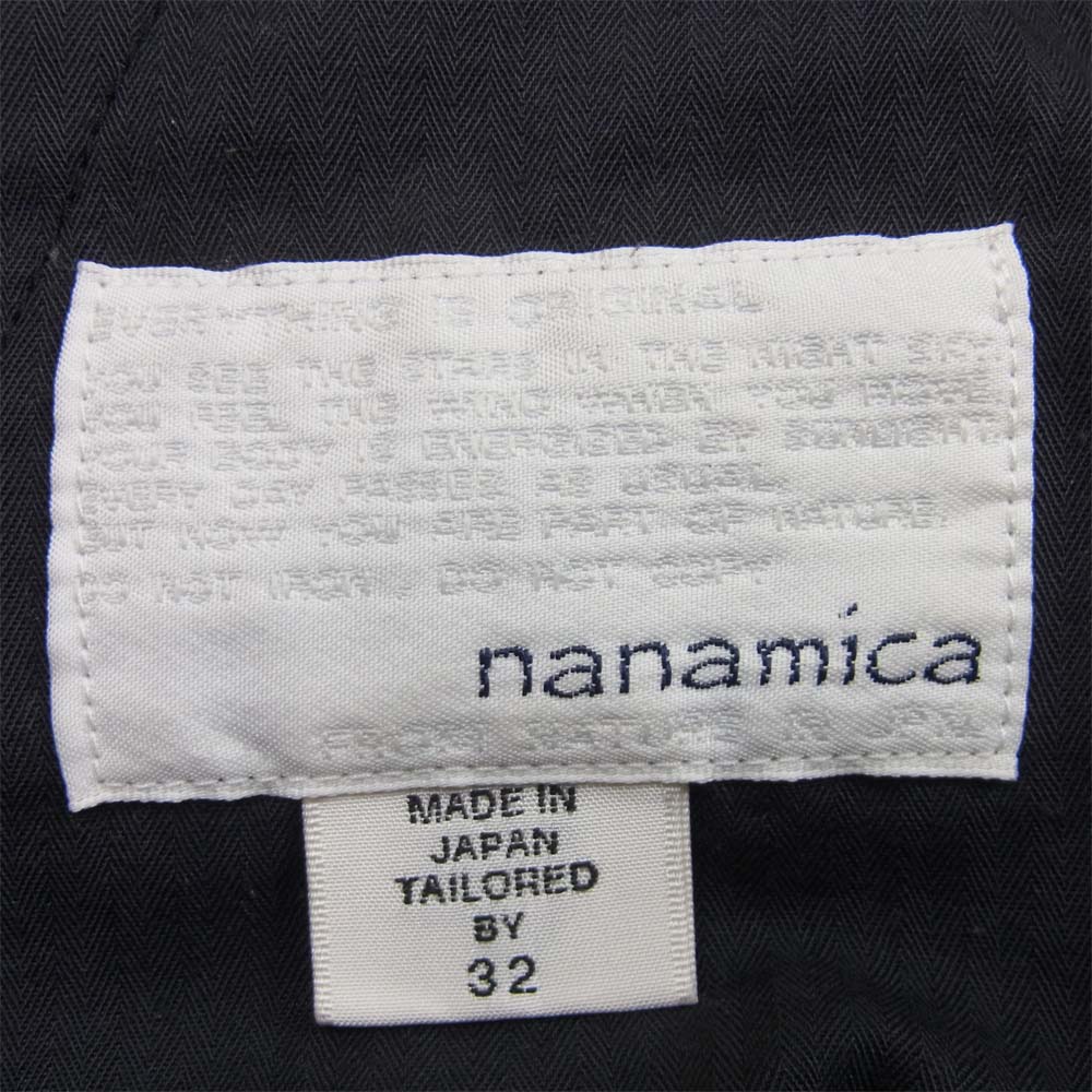 nanamica ナナミカ SUCF228 ウール スラックス パンツ 日本製 グレー系 32【中古】