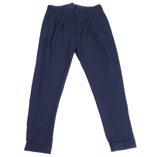 Engineered Garments エンジニアードガーメンツ Willy Post Pant Uniform Serge シンチバック ウール テーパード パンツ ダークネイビー系 32【中古】