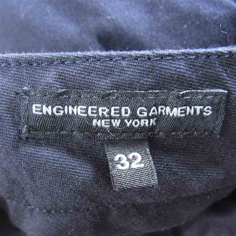 Engineered Garments エンジニアードガーメンツ Willy Post Pant Uniform Serge シンチバック ウール テーパード パンツ ダークネイビー系 32【中古】