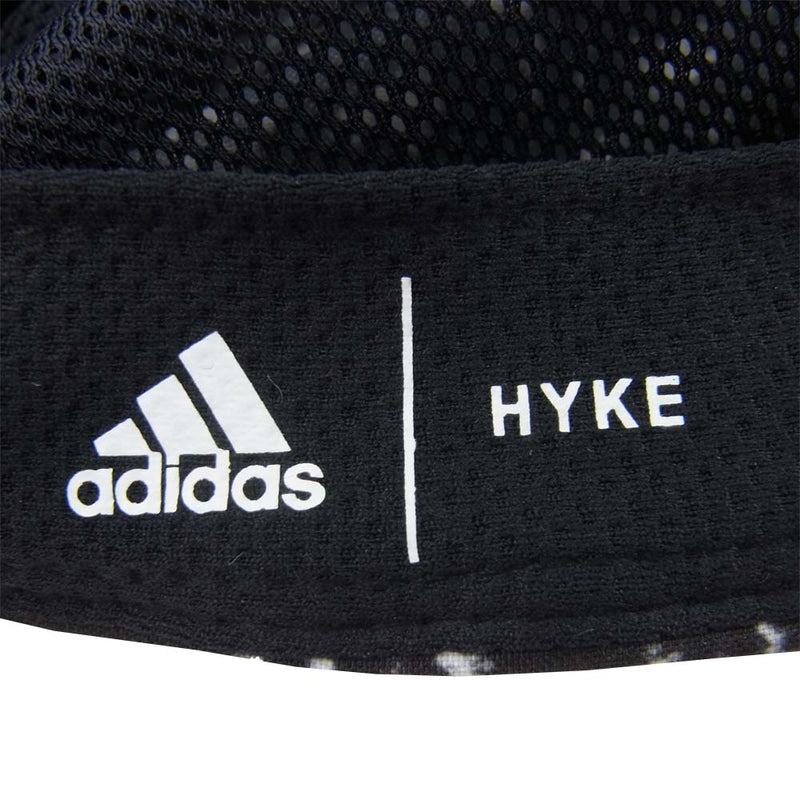 HYKE ハイク アディダス ADIDAS FU0682 CAP ハイク キャップ 中国製 ブラック系 フリーサイズ【美品】【中古】