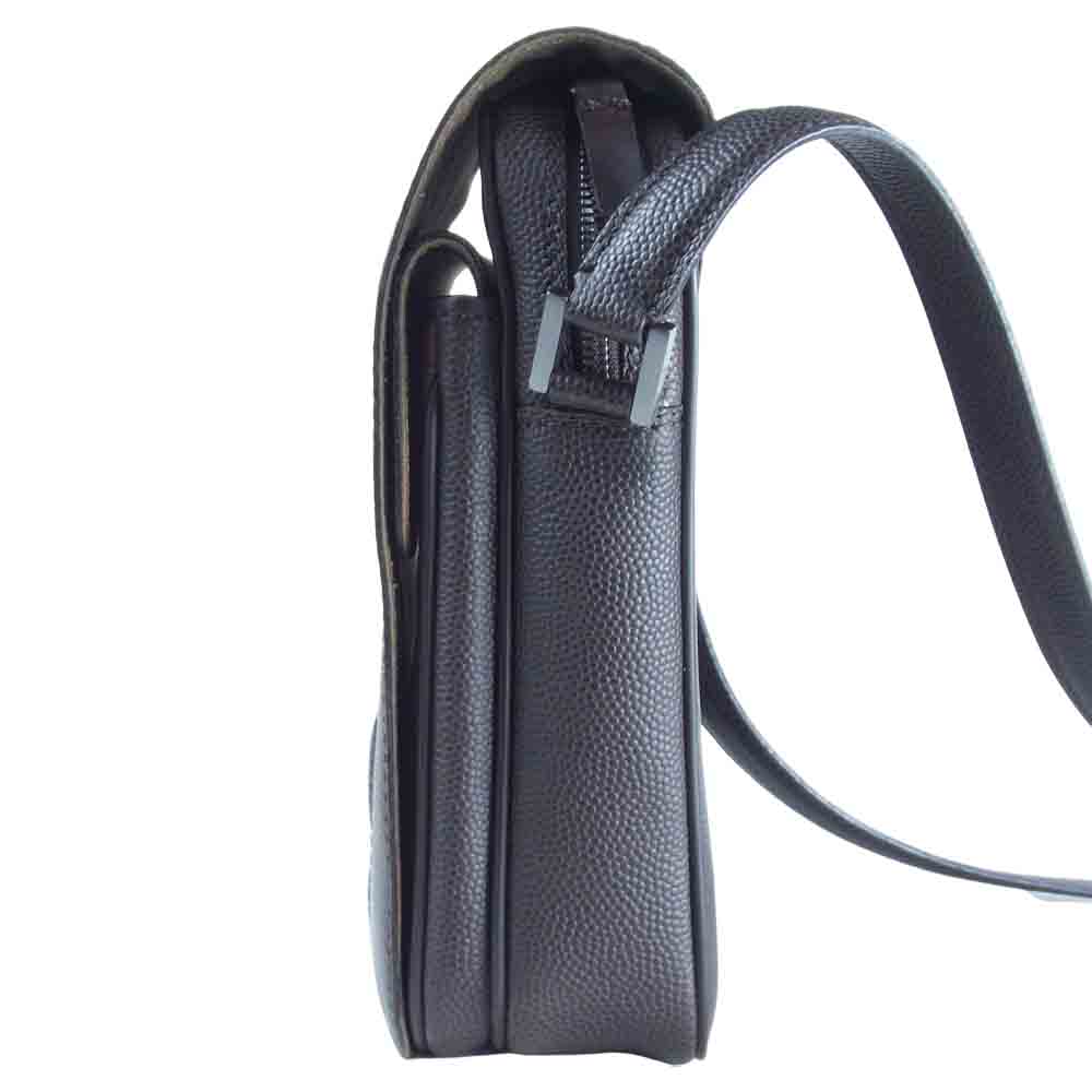Dunhill ダンヒル 03H06 キャンバス 型押し レザー ショルダーバッグ ブラウン系【新古品】【未使用】【中古】