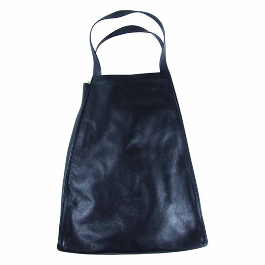 DIOR HOMME ディオールオム 11SS クリス期 Leather Tote Bag レザー ビッグ トート バッグ ブラック系【中古】