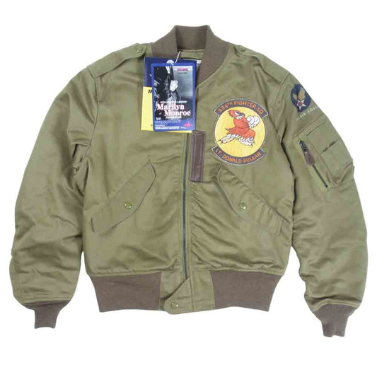 TOY'S McCOY トイズマッコイ TMJ2102 未使用 TYPE L-2 TEST SAMPLE MARILYN MONROE テスト サンプル マリリンモンロー フライト カーキ系 36【極上美品】【中古】