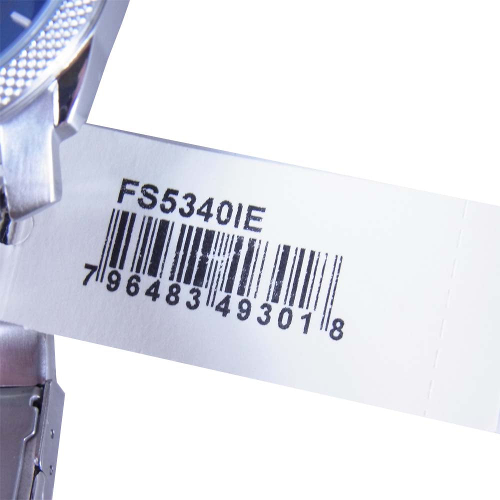 FOSSIL フォッシル FS5340 Machine Blue Dial Men's Stainless Steel Watch ステンレス ウォッチ 腕時計 シルバー系【新古品】【未使用】【中古】