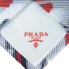 PRADA プラダ レギュラータイ 総柄 ネクタイ イタリア製 シルク100％ ホワイト系【極上美品】【中古】