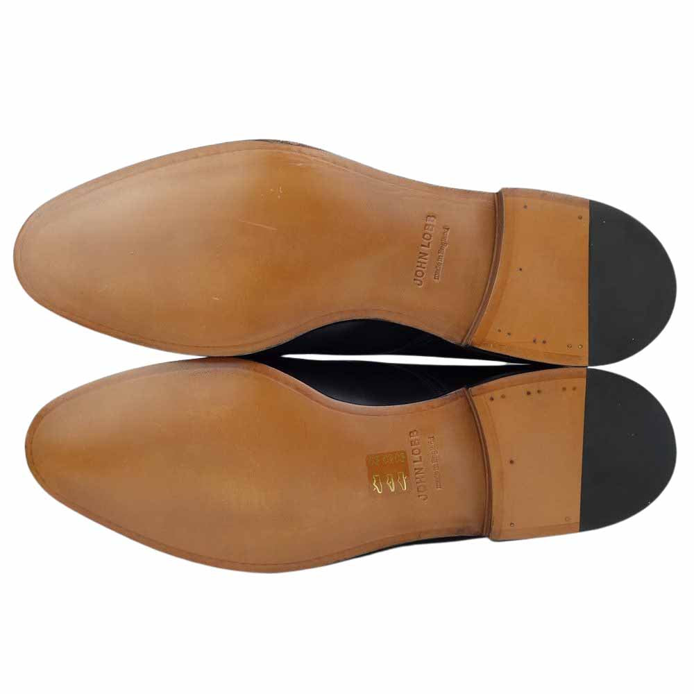 John Lobb ジョンロブ 1343445 William ウィリアム モンクストラップ レザーシューズ ブラック系 11.5UK【新古品】【未使用】【中古】